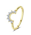 Ceramic White Silver Ring NSR-4187